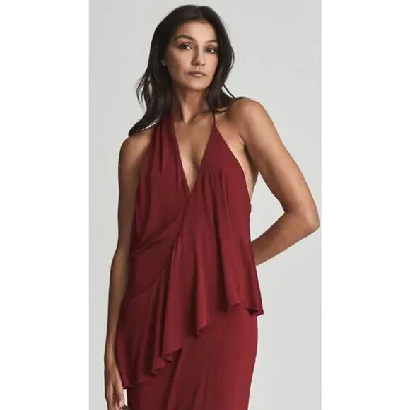 Reiss XENA STRAPPY OPEN BACK COCKTAIL DRESS New With Tags Size 6